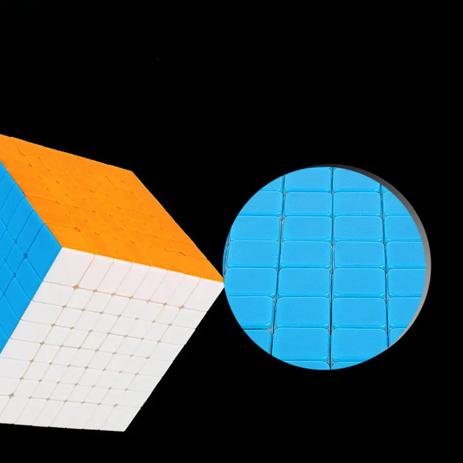 Yuxin 8x8 волшебный куб Yuxin Little Magic 8x8x8 волшебный куб 8 слоев скоростной куб профессиональный пазл детские игрушки подарок cubo magico