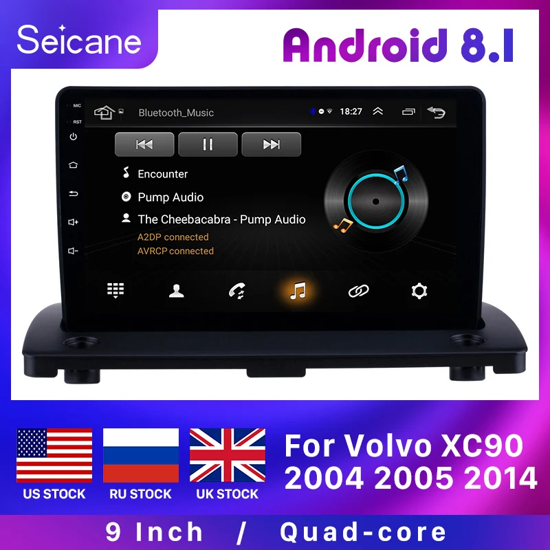 Seicane Car Navi Autoradio 9 &quotHD Android 8 1 GPS стерео плеер для Volvo XC90 2004 2005 2006 2007 2008 2014 WIFI SWC Mirror