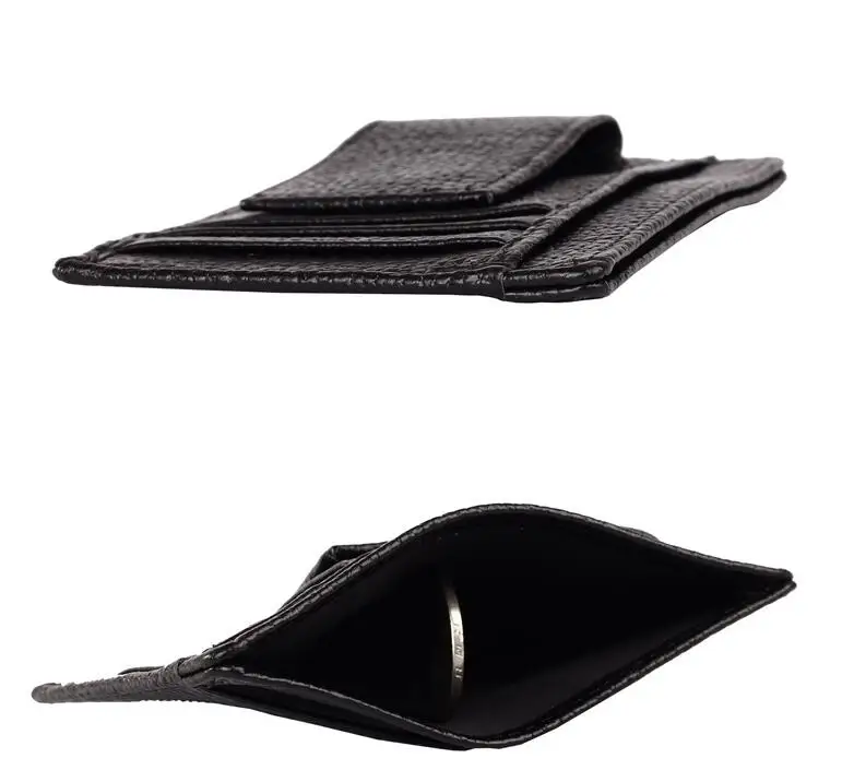 Stock Clearence Cow Genuine Leather Money Clip Fashion Leisure Men's Wallet Casual Unisex Coin Purses Dollar Clips Top Quality