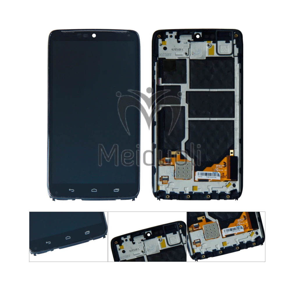 

For Moto Droid Turbo XT1254 XT1225 LCD Display Touch Screen Digitizer Assembly Replacement With Frame