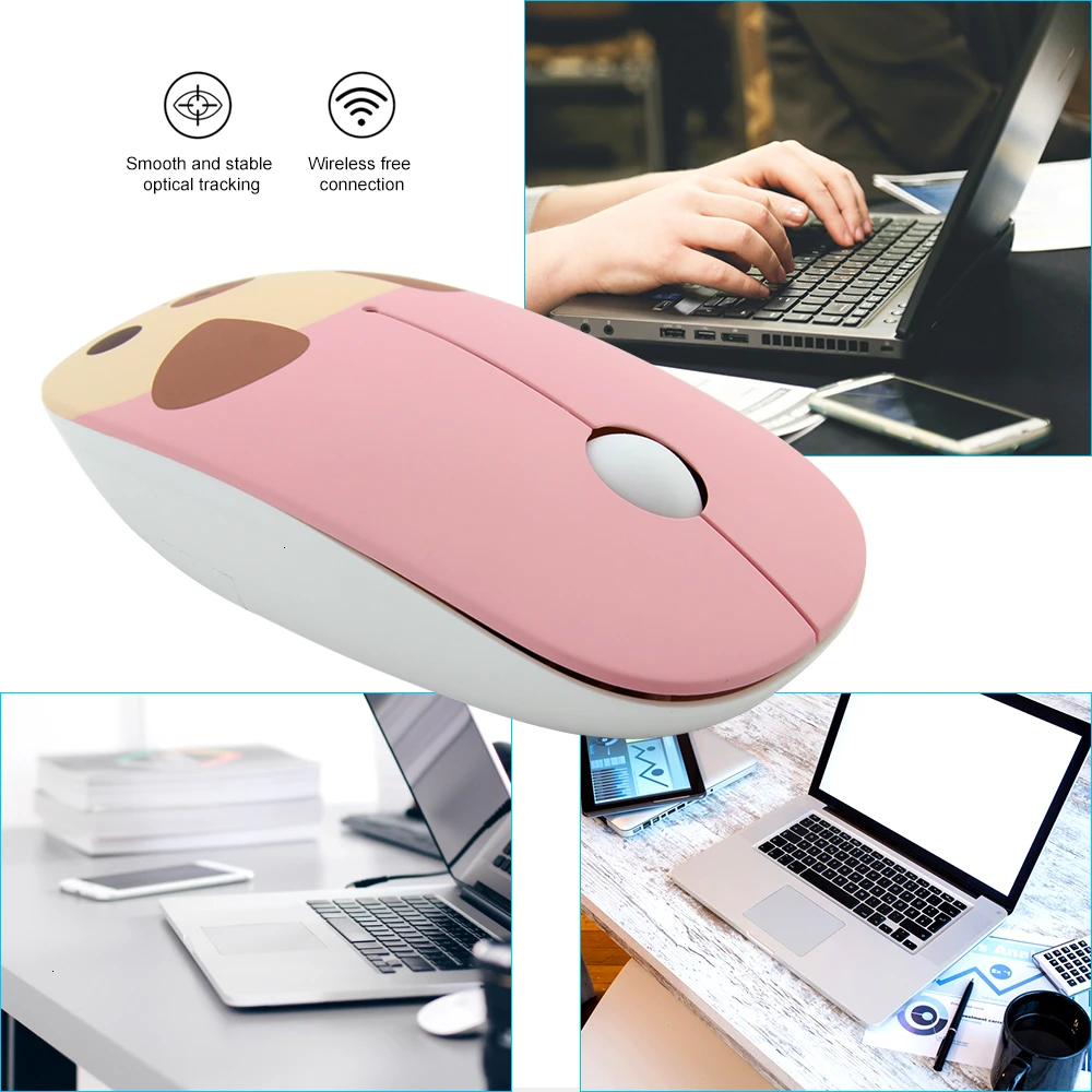 Беспроводная оптическая эргономичная компьютерная мышь USB 1600 DPI|Мыши| |