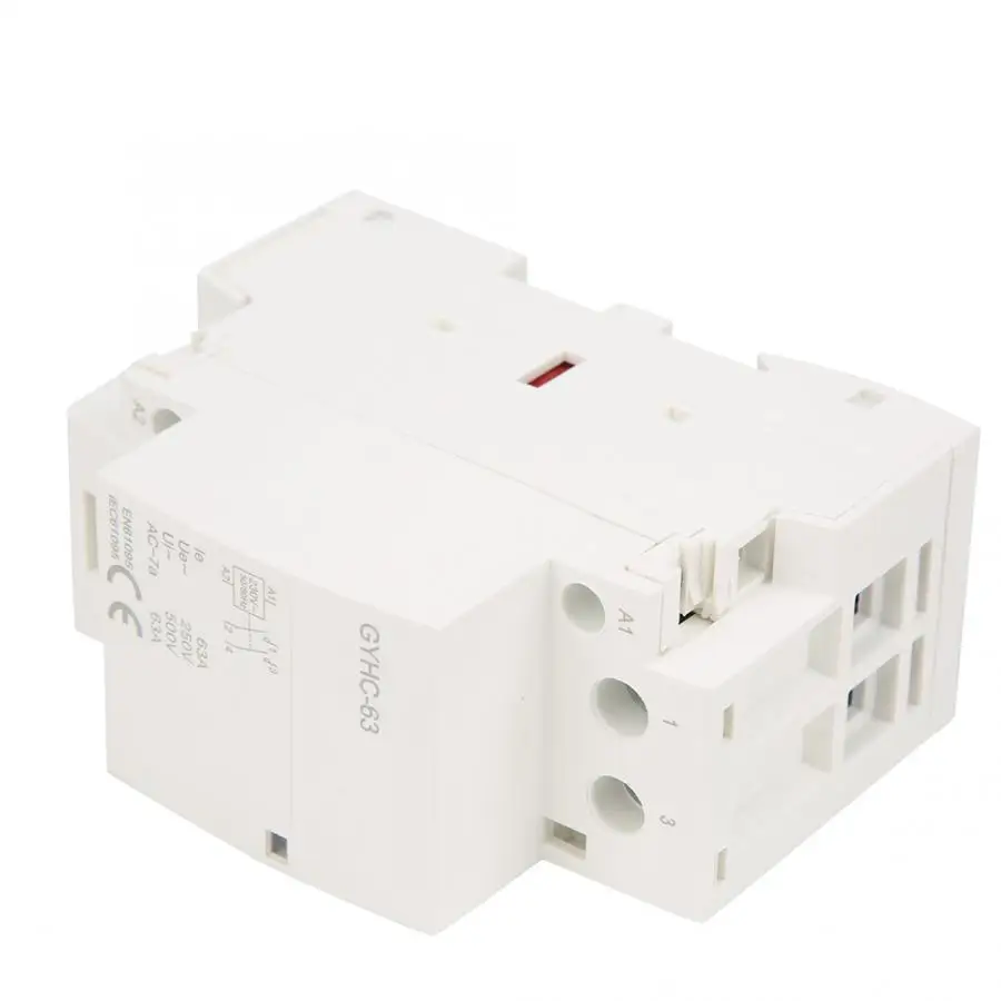 2P 63A 220V 50Hz 2NO/2NC AC Контактор Мини AC контактор для дома на din-рейке