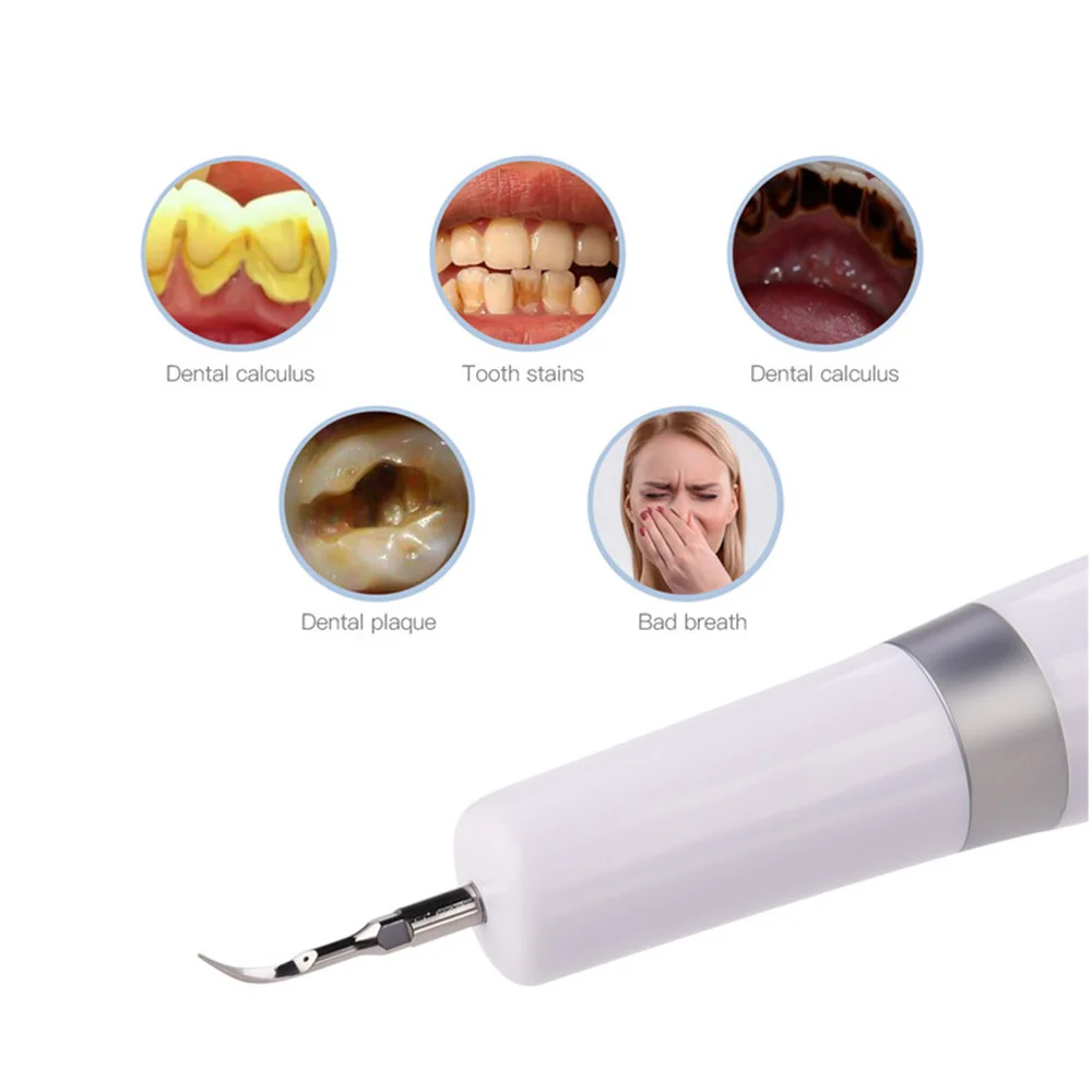 Portable Scaler Electric Ultrasound Dental Tooth Calculus Remover Tooth Stains Tartar Tool Dentist Whiten Teeth Health Hygiene