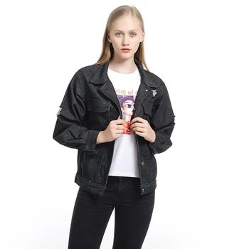 

Fashion Thin Women's Jacket Denim Jacket Women Spring And Autumn Coats Female Jackets Outwear Long Sleeve Basic Jackets