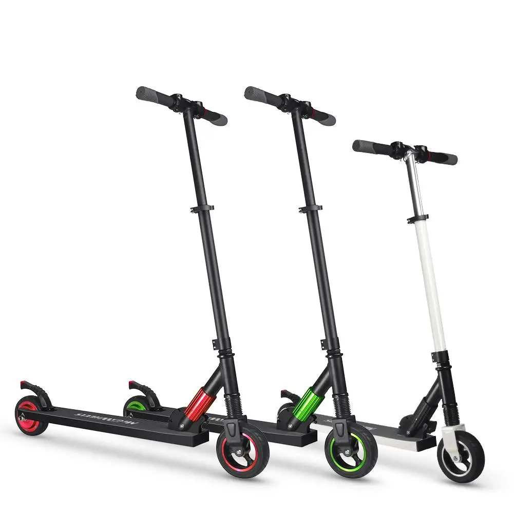  US Double-wheel Household Electric Scooter 250W DC29.4V 2A Portable Rails Folding Scooter 8-12km 23