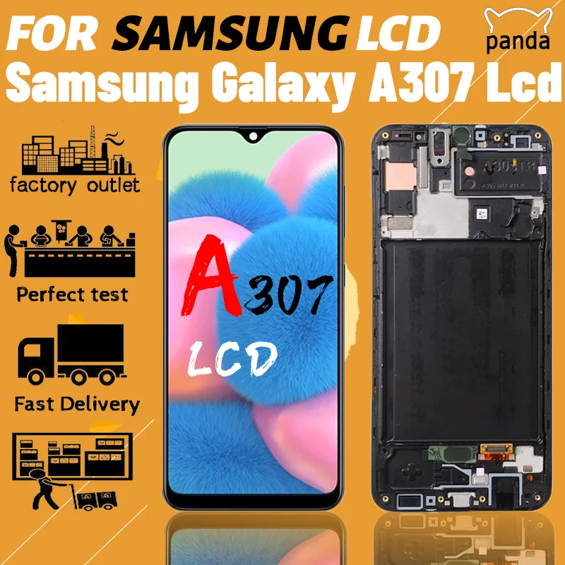 ЖК-дисплей с сенсорной панелью и дигитайзером в сборе для Samsung Galaxy A307 экран A30S A307F