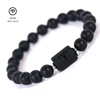 Amorcome 12 Zodiac Sign Black Chakra Bracelet Cancer Leo Virgo Libra Natural Stone Charm Bracelets Birthday Gift ► Photo 2/6