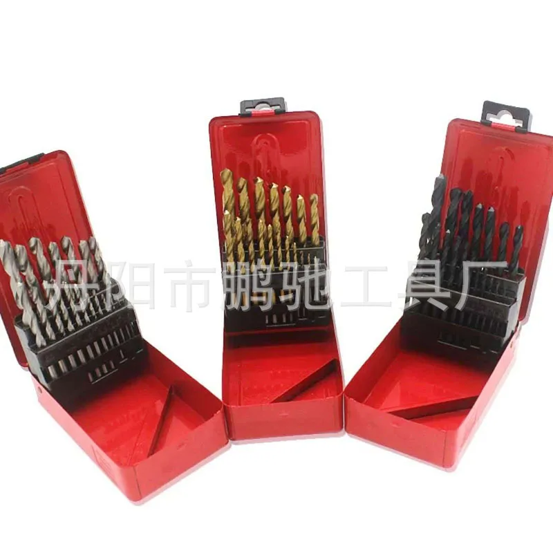 

Manufacturers Direct Selling 25PC High Speed Steel Straight Shank Twist Drill Iron Boxed Lithium Electric Drill Hand Electric Dr