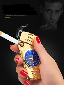 

Multifunctional watch cigarette lighter LED rechargeable lighter electric lighter usb lighter cakmak cigar lighter