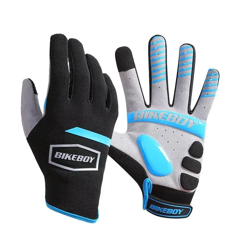 

Motocross 2019 Spring Full Finger Touch Screen Bicycle Gloves MTB Sport Shockproof Cycling Gloves GEL Liquid Shock Bike Gloves