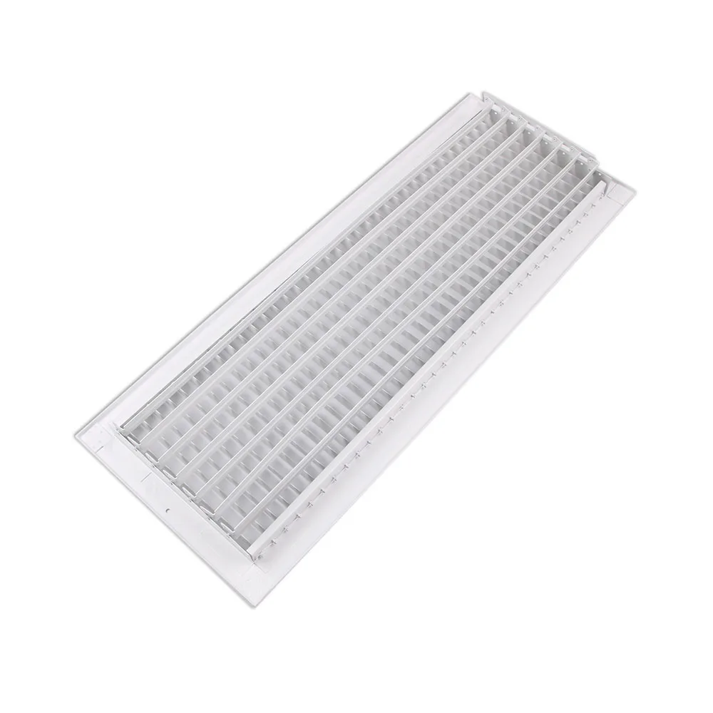W24" x H8" Adjustable Blade White Ceiling/Sidewall Air Register Vent Cover Diffuser Heavy Duty Stamped Steel