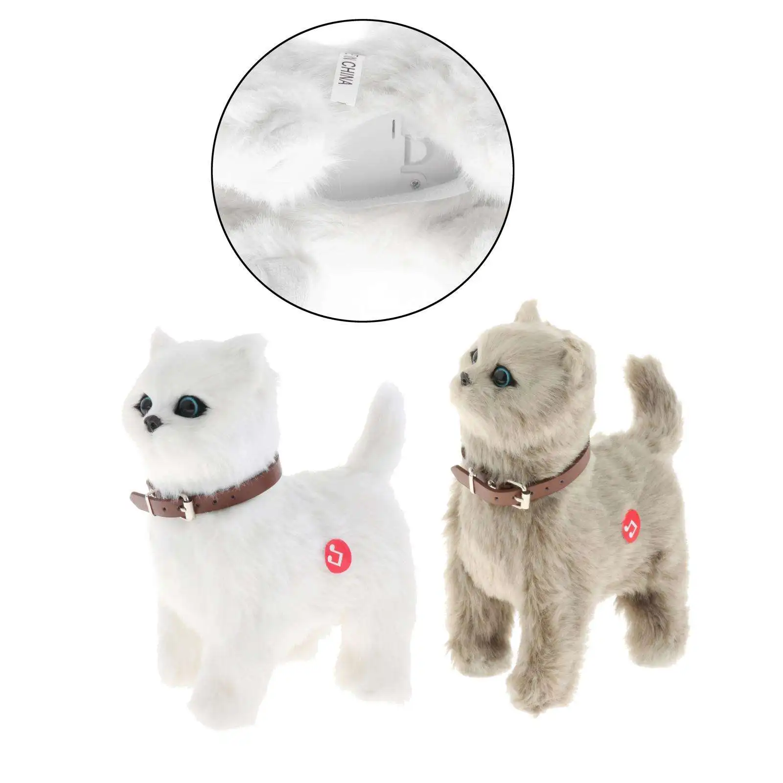 Plush Electronic Pet Cat Educational Figures Early Learning Walking Toy for Xmas Present Children Toys Baby Boys Girls Age 3+ 6