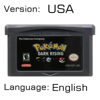 Pokeon DarkRising US 32 бит видеоигры картридж Консоли Карты для nintendo GBA Pokeon серии глазурованная Snakewood Флора английский язык первый Editio - Цвет: Pokeon DarkRising US