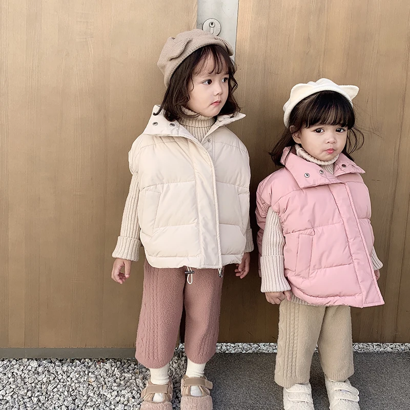 Повседневные штаны для маленьких девочек новые зимние Детские утепленные шерстяные вязаные штаны Детские корейские Хлопковые Штаны