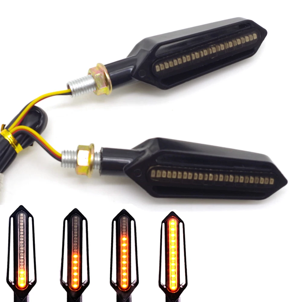 

Universal Motorcycle Turn Signal Lights Blinker Lamp Amber Flasher Light FOR bobber cb500f triumph speed triple gsxr 1000 k7