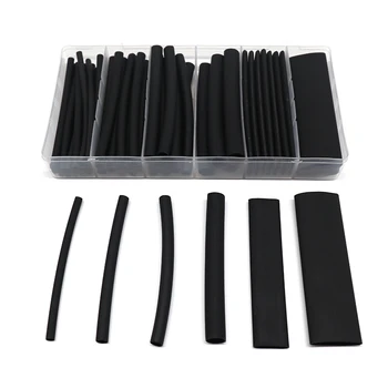 

53pcs 3:1 Dual Wall Adhesive Heat Shrink Tubing With Glue Cable Sleeve Assortment Wire Protective Sheath for DIY Length 100mm