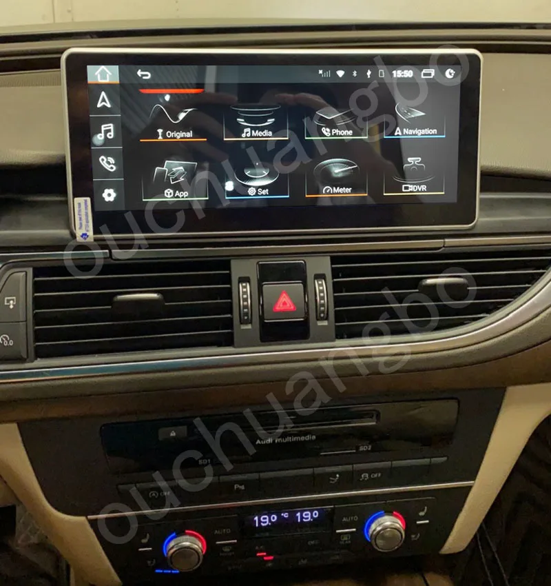 Ouchuangbo android 10 radio gps for 10.25 inch S6 A7 A6 C7 RS6 RS7 2012-2018 multimedia 1920*720 carplay 8+128GB