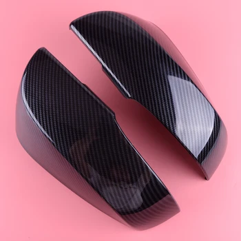 

DWCX 2 Pcs ABS Carbon Fiber Texture Car Side Wing Door Rear View Mirror Back Cover Trim Black Fit For Toyota RAV4 2019 2020