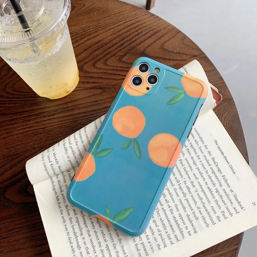 Чехол для телефона с оранжевым узором в стиле ретро iphone 11 Pro XR XS Max X защитный чехол