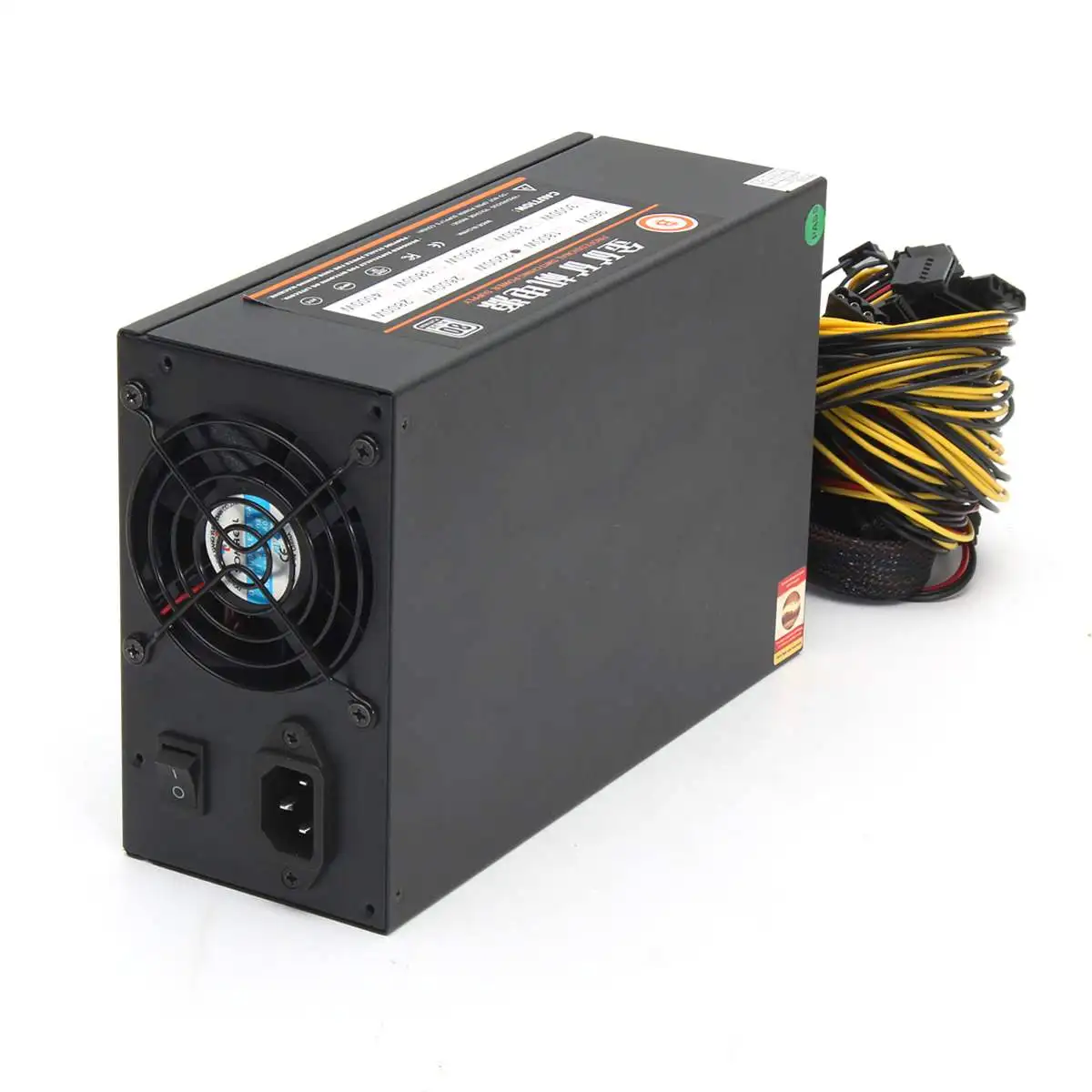 

Max 2200W Power Supply Active PFC Silent Fan Bitcoin ATX 8PIN PC Computer SATA Mining miner Stable Power Supply For 8 CPU Server