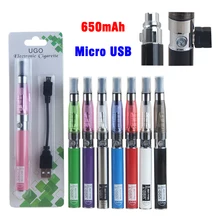 Электронная сигарета eGo T CE4 650mAh одиночный блистерный стартовый комплект Ugo Vape ручка 510 резьба микро USB Проходная батарея