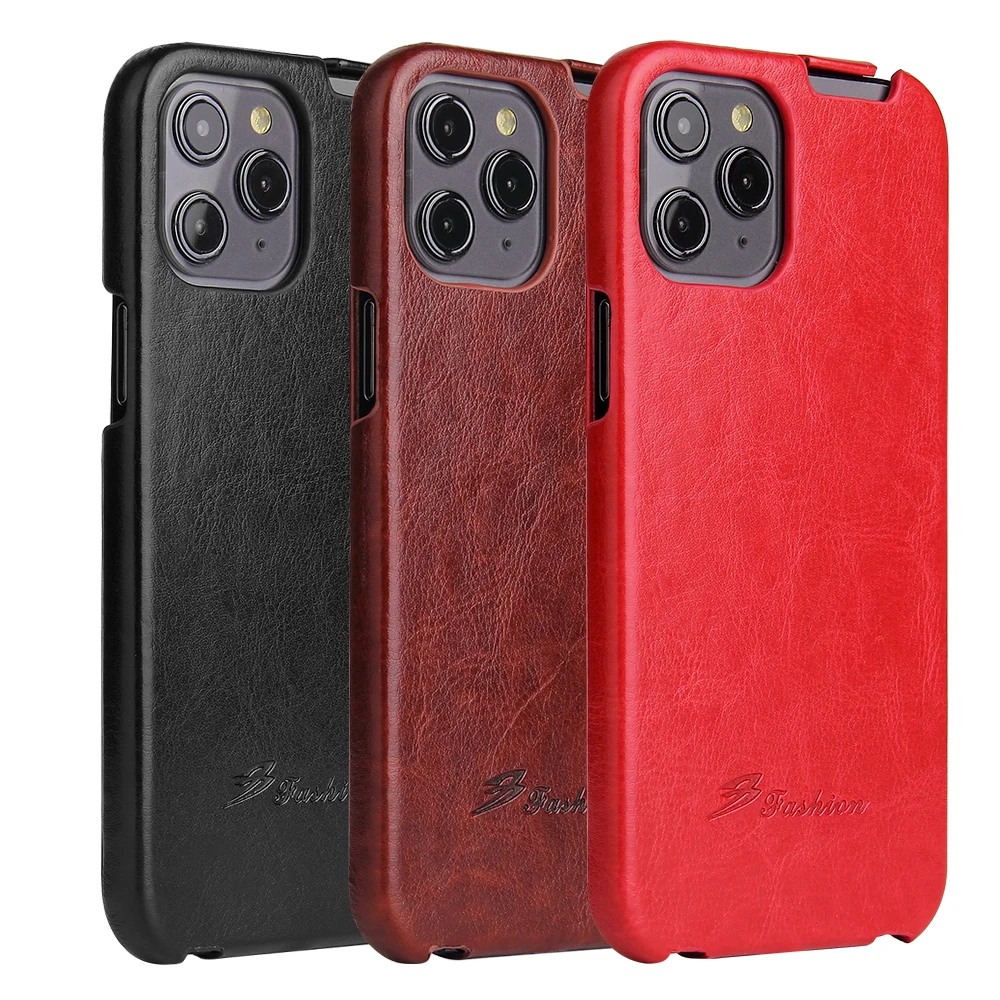 Vertical Flip PU Leather Case Cover Pouch For Apple iPhone 16 13 12 Mini 11 14 15 12 Pro /12 Pro Max XS XR 7 8 se2
