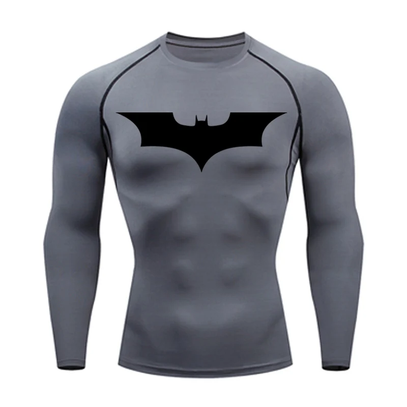 Мужские спортивные костюмы Спортивная одежда Бэтмен тренировочный костюм колготки мужские компрессионные быстросохнущие мужское термобелье для бега базовый слой