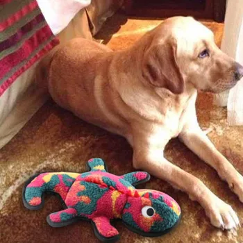 

Pet Dog Colorful Lizard-shaped Doll Doll Bite-resistant Squeaky Interactive Toy For Pet Dogs Cats Teeth Cleaning Supplies AXIR