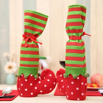 

Cute Christmas Chair Leg Cover Socks Xmas Party Table Foot Socks Stocking 4pcs
