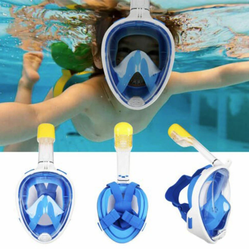 

2019 new diving mask underwater diving anti-fog full face snorkeling mask ladies men's swimming safety waterproof equipment
