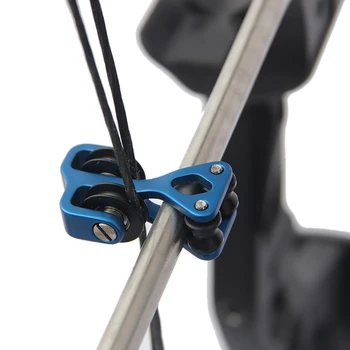 

Archery Accessory Aluminum Compound Bow Roller Cable Slide Bow String Separator Bowstring Splitter for Shooting 10mm Cable Bar