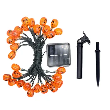 

Solar Light String Outdoor 30LED Pumpkin Grimace Halloween Garden Landscape Decorative Lantern Light Control