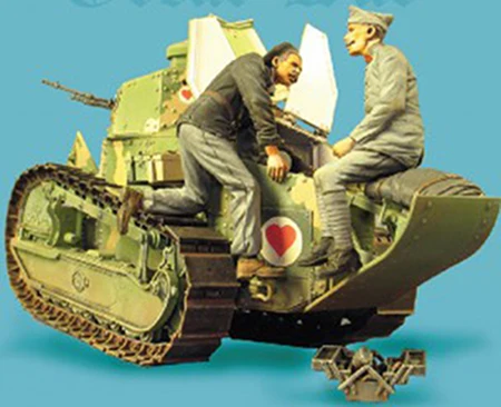 1/35 древняя команда repaires включает в себя 2 человека (без бака) модельная фигурка из