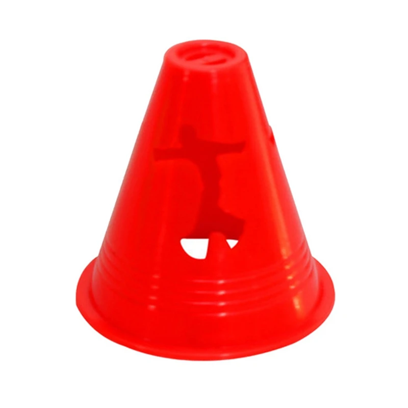 10pcs inline skating Skateboard Mark Cup Soccer Rugby Speed training Equipment Space Marker Cones Slalom Roller skate pile cup