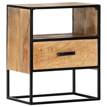 

vidaXL Nightstand 40x30x50 cm Solid Mango Wood