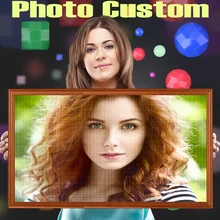 

Photo Custom Diamond Mosaic 5D Diy Handmade Rhinestone Cross Stitch Art Handmade Diamond Painting Wall Decor Art Painting Gift