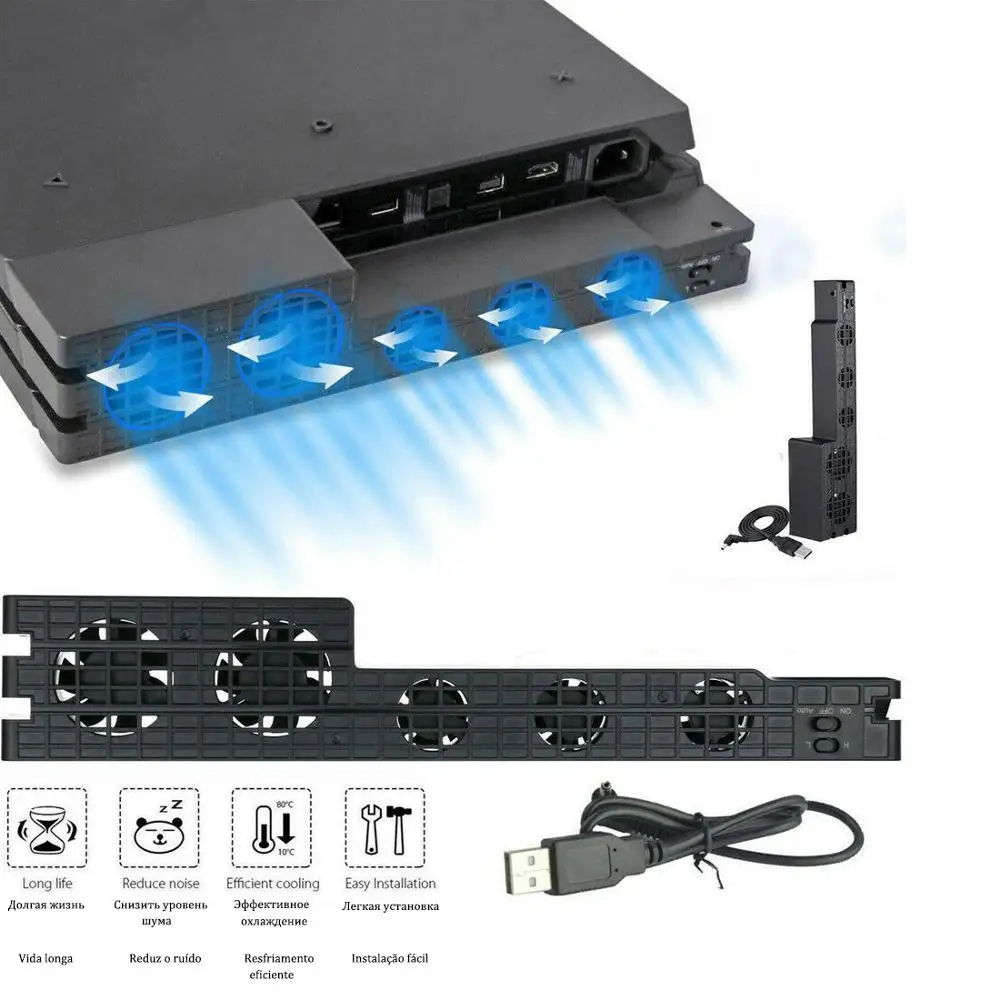 Подставка для Sony Playstation Play Station PS 4 Pro PS4 охлаждающий вентилятор аксессуары игровой