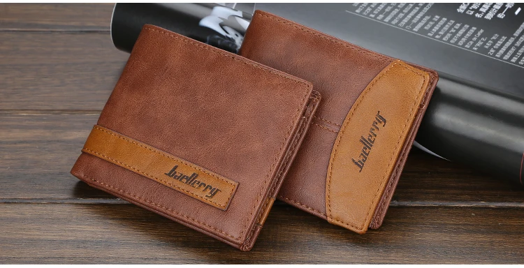 Винтажные мужские кошельки из нубука, известный бренд, короткий кошелек, Дизайнерский Модный кошелек, держатель для карт для мужчин