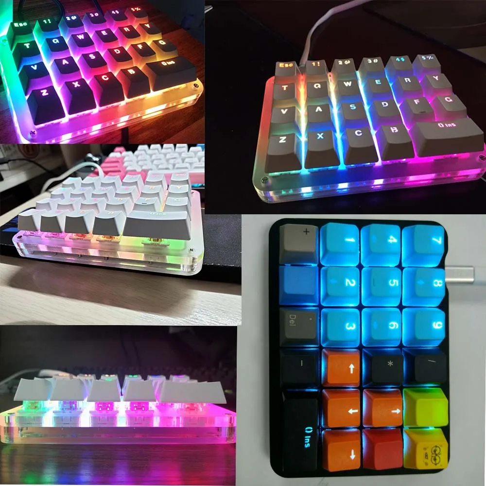 23 клавиши макро DIY программируемая RGB подсветка механическая клавиатура электрический конкурс игры ПК ноутбук MAC WIN7 8 10 Outemu переключатель