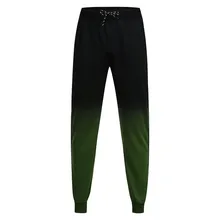 Модные брюки градиентного цвета, мужские повседневные сшитые Лоскутные Спортивные длинные штаны, уличные джоггеры, мужские спортивные штаны# Z