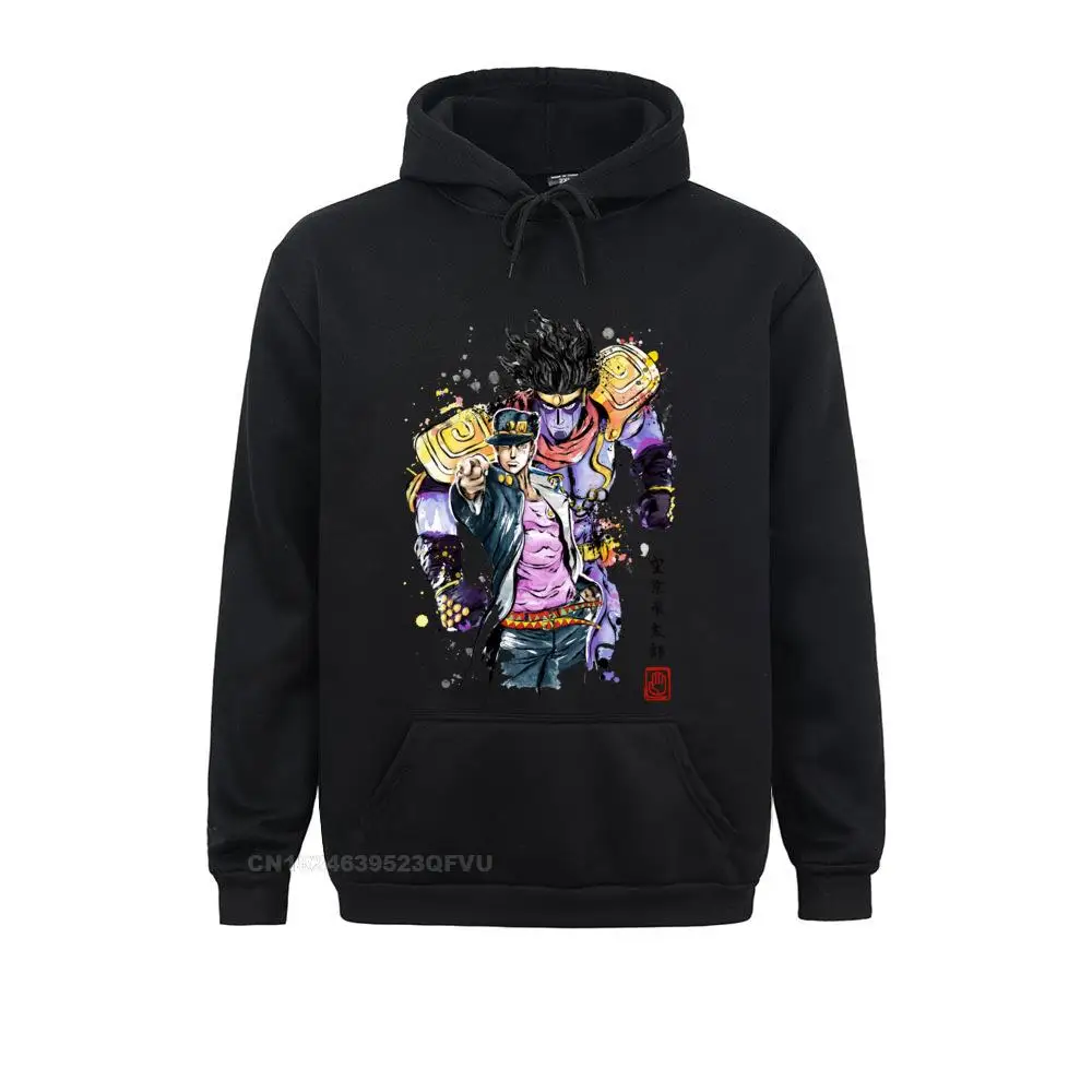 

Men's Women Bizarre Adventure Watercolor Cool Tees Jojos Bizarre Adventure Anime Jjba Manga Pullover Hoodie Harajuku Tops