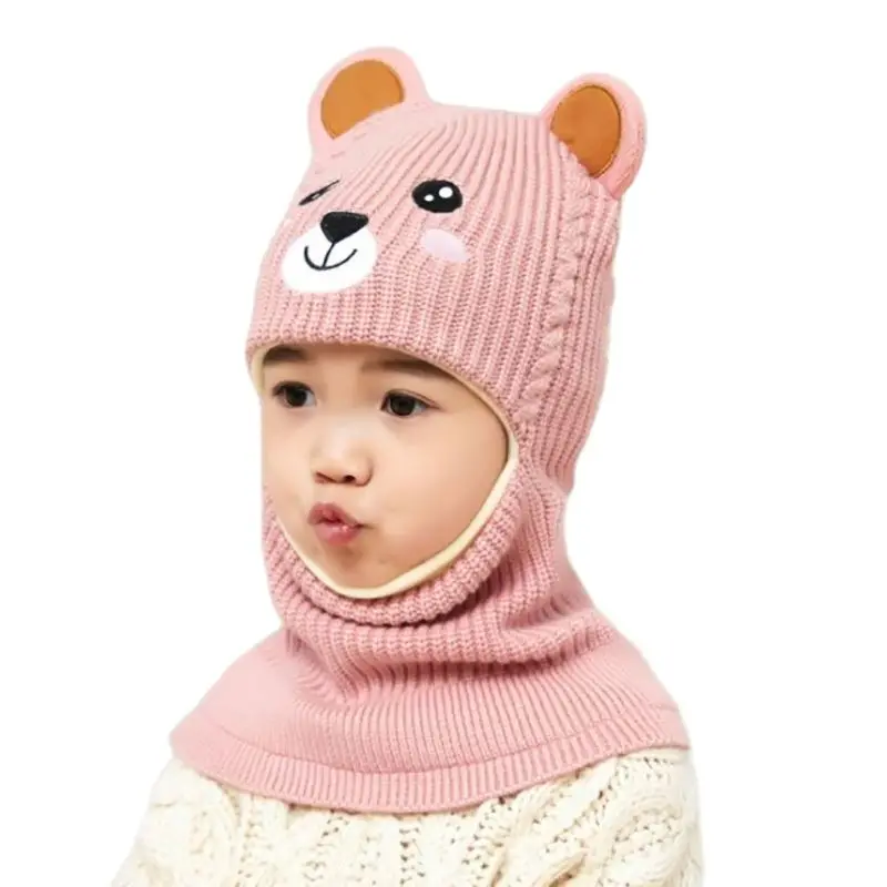 Ensemble écharpe et gants en velours pour enfants, bonnet chaud pour enfants,  protection des oreilles, doux, coupe-vent, épaissi, garçons, filles,  automne, hiver - AliExpress