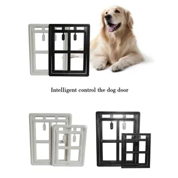 

Safe Dog Door File Pet Tool Puppy Dog Pup Cat Felis Animals Supplies Pet Home Safe Dog Hole Solid Concise Convenient Black Door
