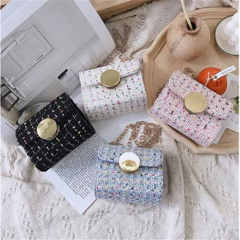 

2020 Kids Girls Shoulder Bags Female Purse And Handbags Girl Children Mini Crossbody Bag Vintage Small Mini Flap Bags For Girls