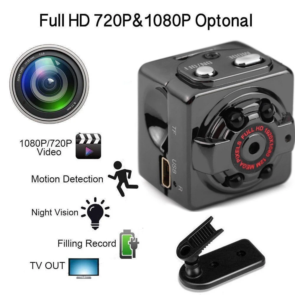 

HD1080P Mini Camera Sensor Night Vision Camcorder Micro Video Camera with 32G TFcard DVR DV Motion Recorder Support Remote View