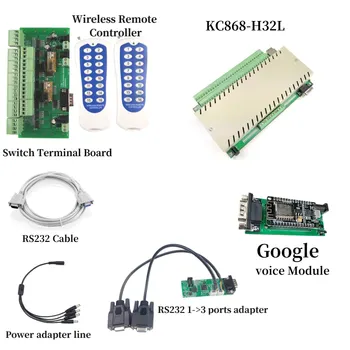 

32 Channels ethernet relay controller support Manual switch board and google voice control
