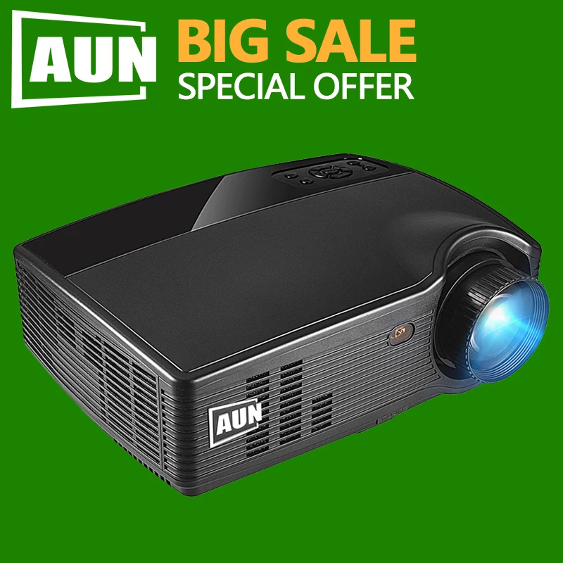 Большая распродажа Аун HD проектор светодиодный Android 6 0 Bluetooth WIFI Full 4K Видео