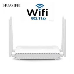 HUASIFEI Wifi Router 6 Mesh Dual Band WiFi 6 802.11ax Wireless Gaming Routers with 4 Gigabit Port for Home Office New 128Users