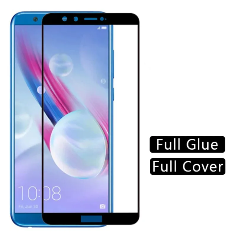 

2Pcs Protective Glass For Huawei Honor 9lite 9x Pro 9C 9 light 10 10i Full Cover Screen Protector on for honor 8S 8A Glass Film