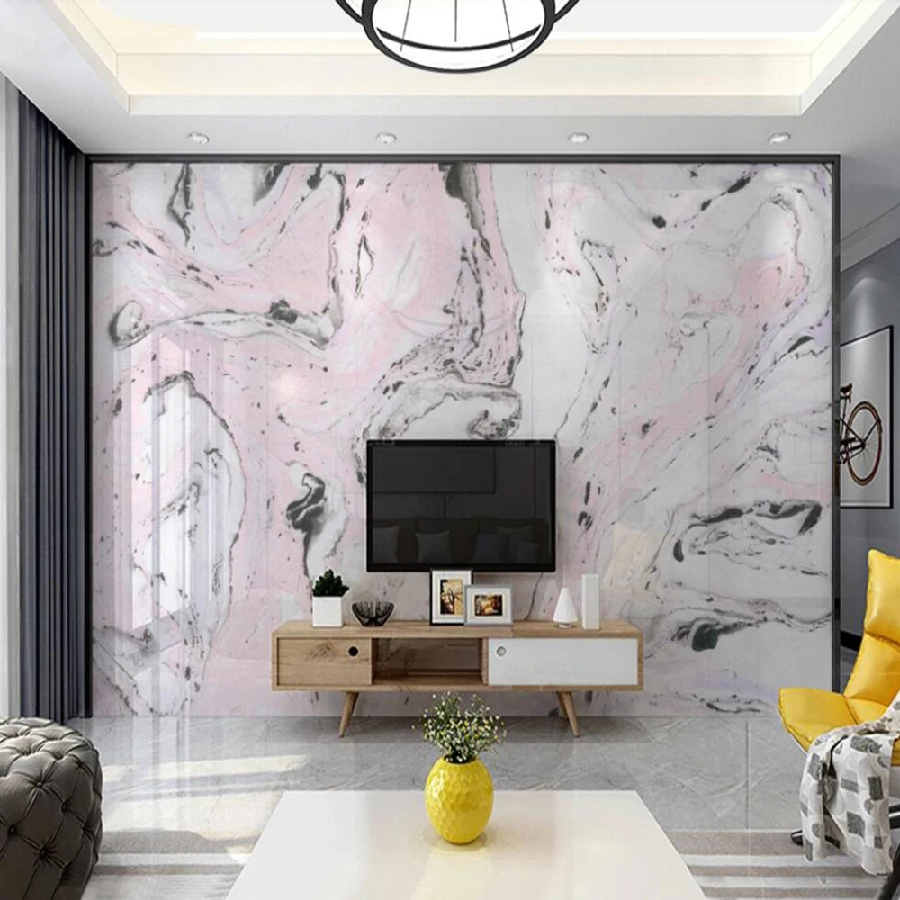 

Drop Shipping Custom Large Wallpaper Mural Marble Microcrystalline Living Room Background Wall Decoration Painting Wallpaper
